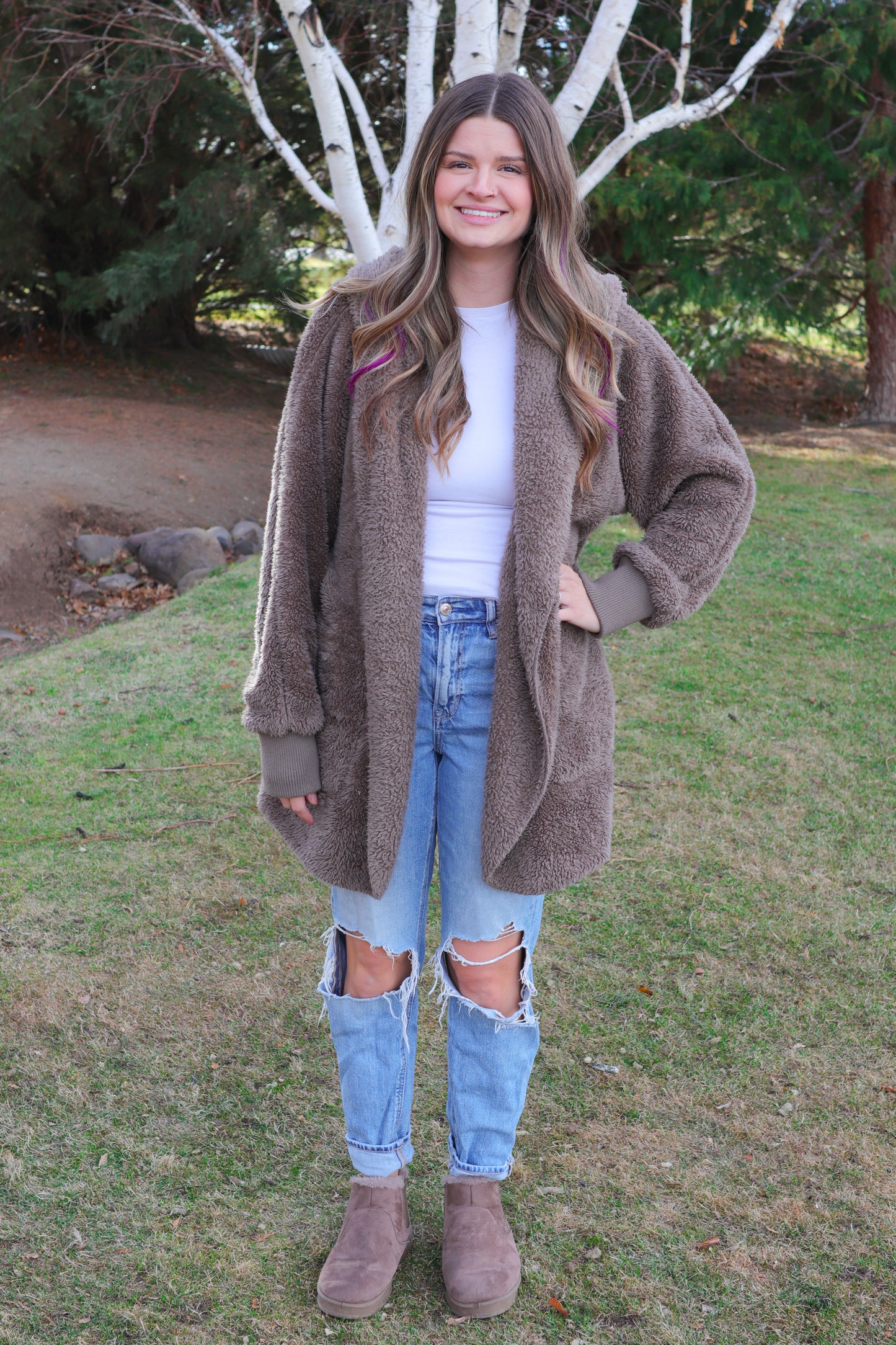 Fuzzy Brown Jacket