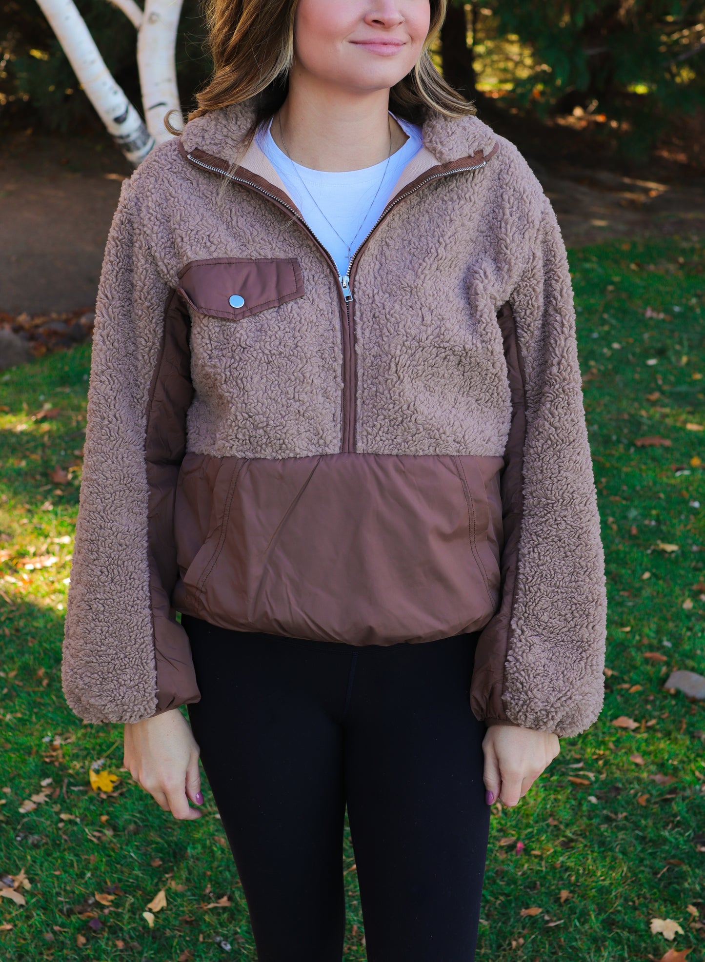 Brown Fleece Pullover