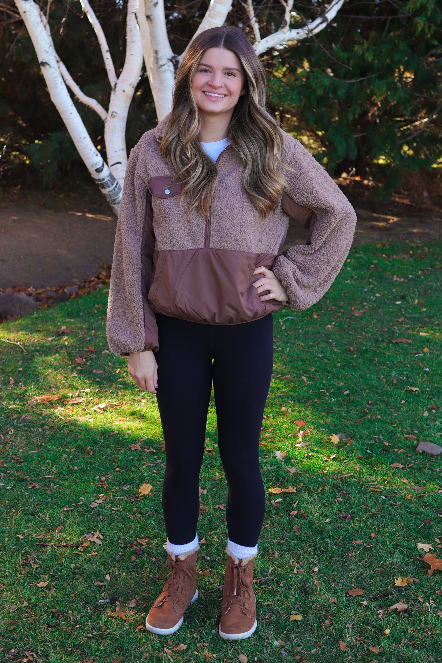 Brown Fleece Pullover