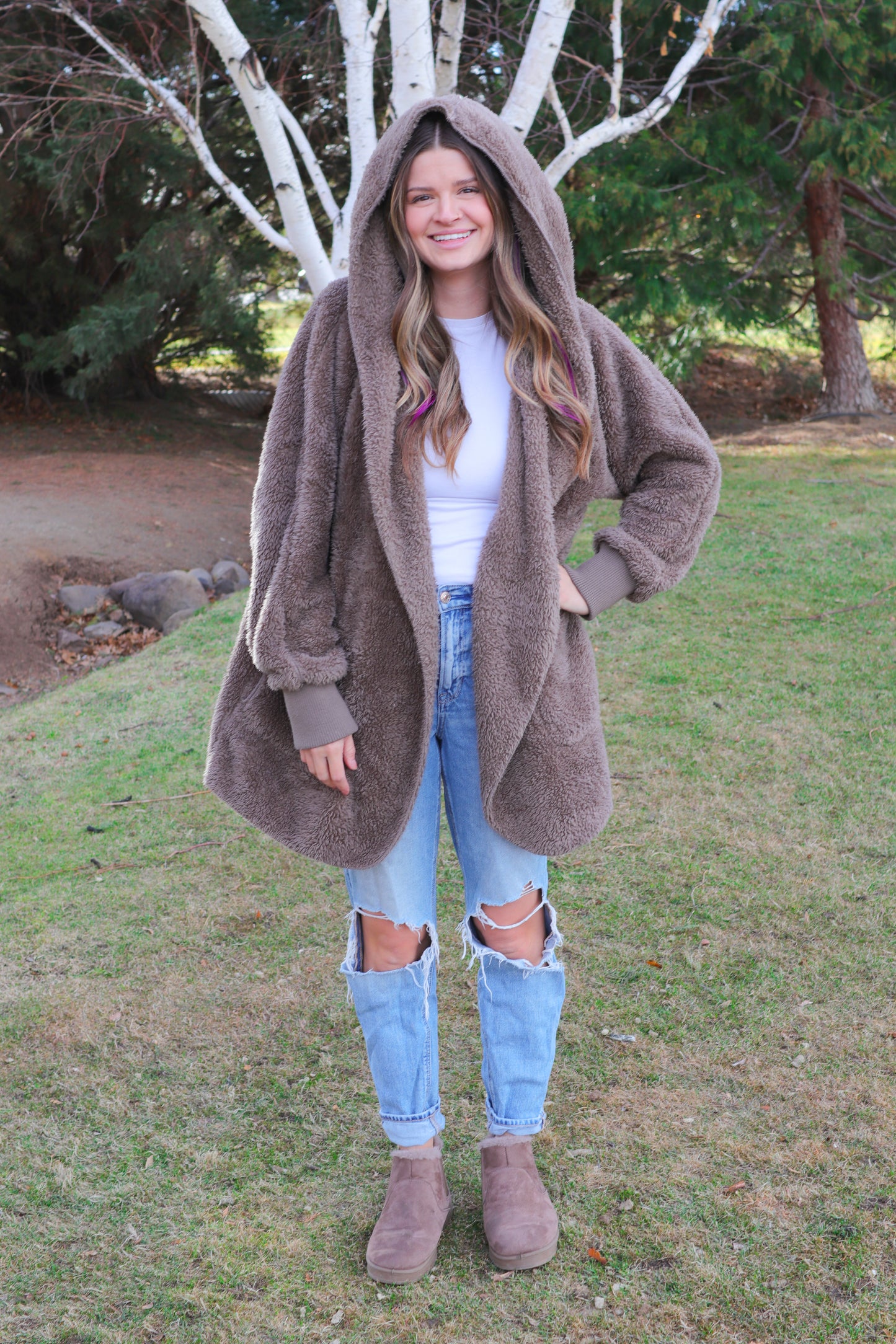 Fuzzy Brown Jacket