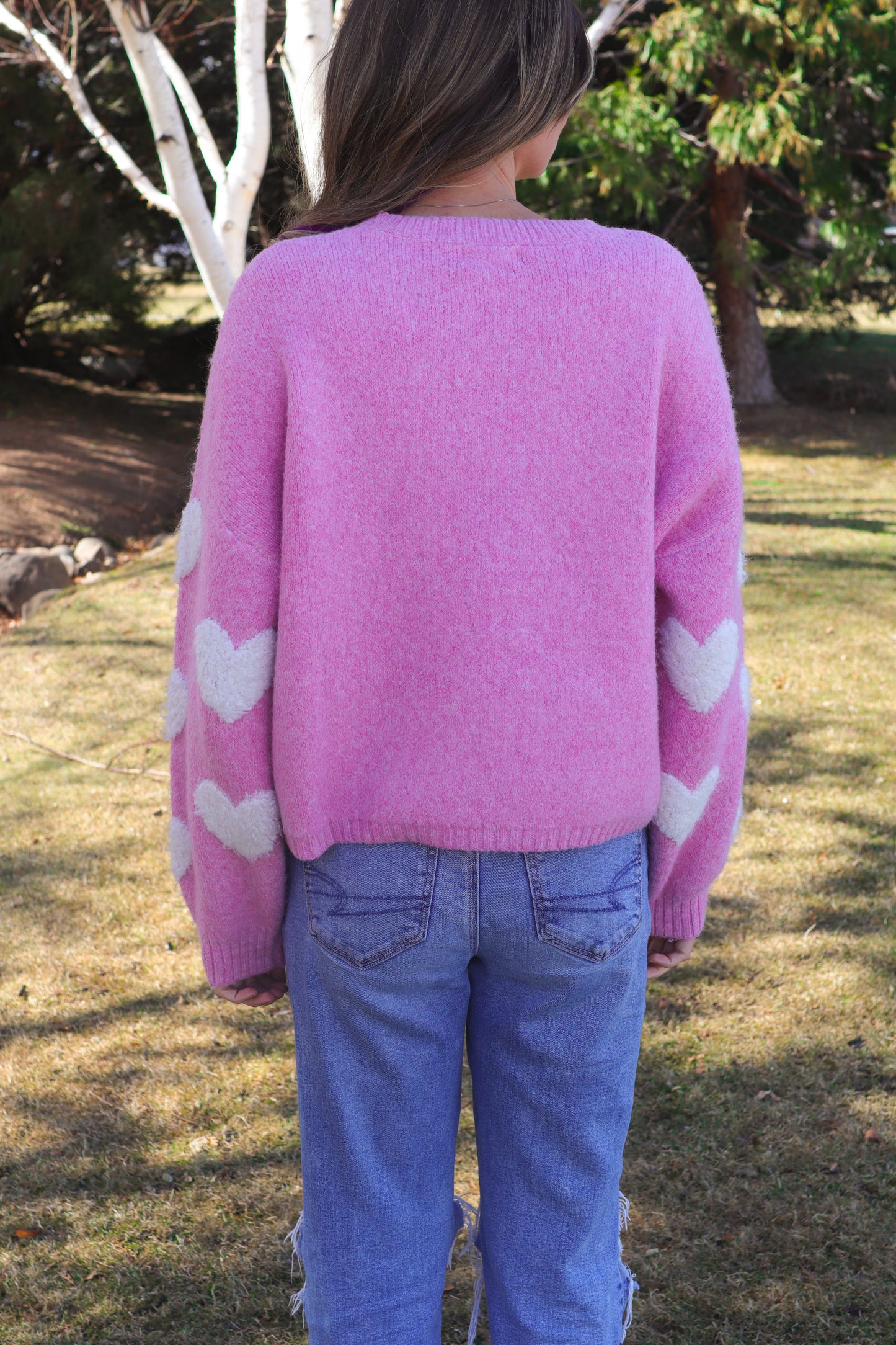 Lovely Heart Sweater Top