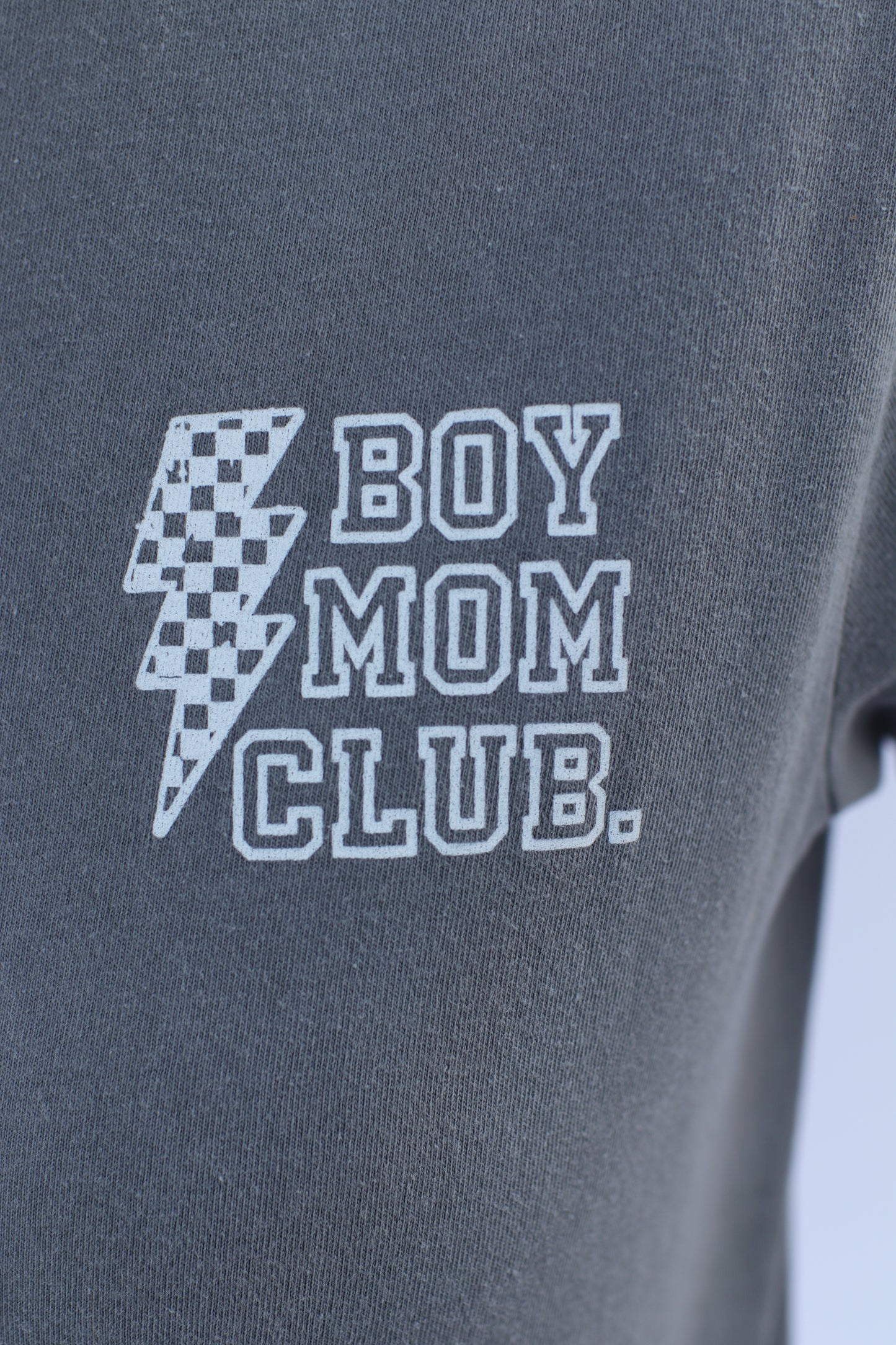 Gray Boy Mom Club Tee