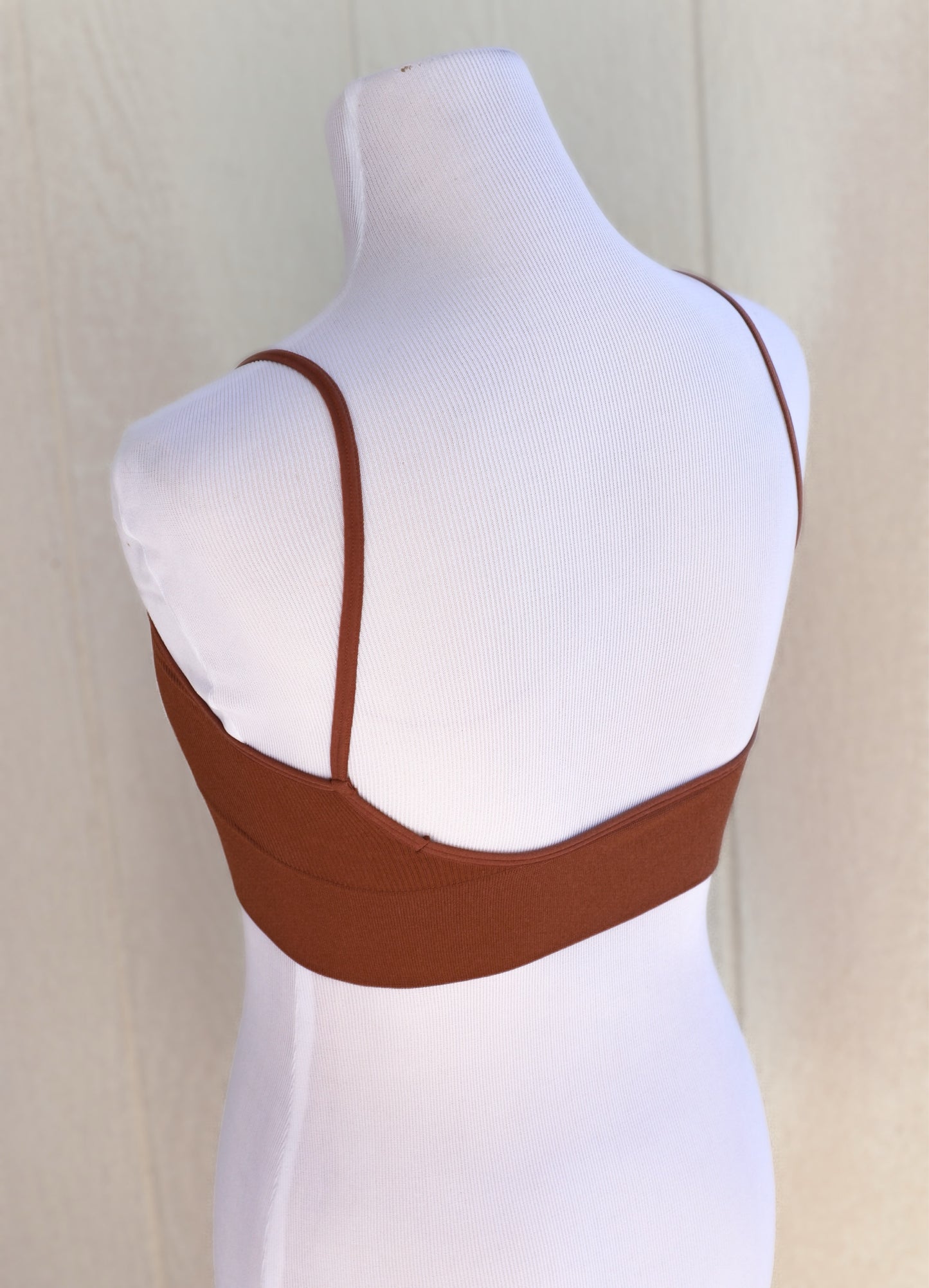 Burnt Orange Low Back Bralette